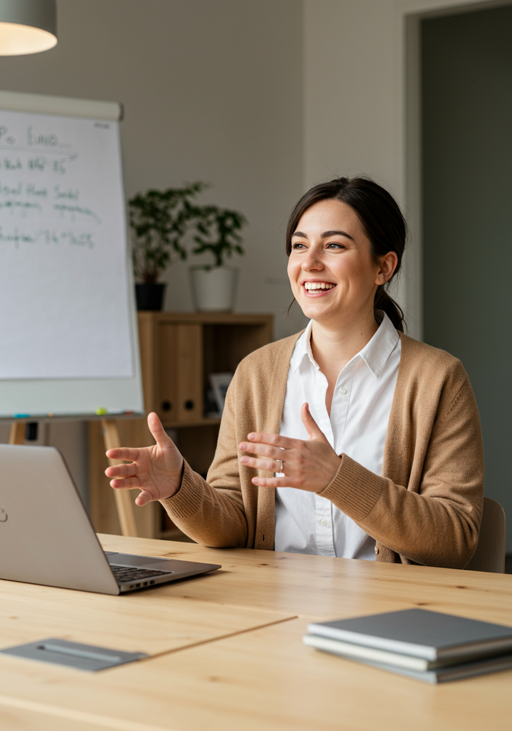 A person starts their workday from home, reflecting the flexibility and convenience of the remote work revolution.