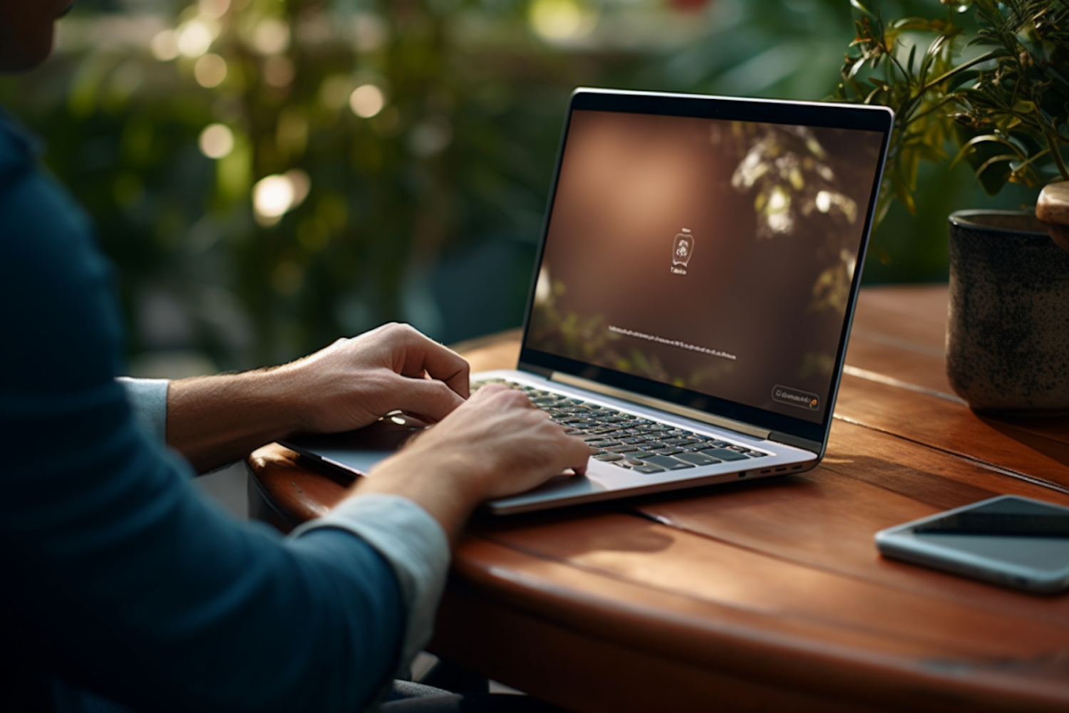 A person from a diverse background works confidently from a remote location, symbolizing the global reach and flexibility of modern online jobs.