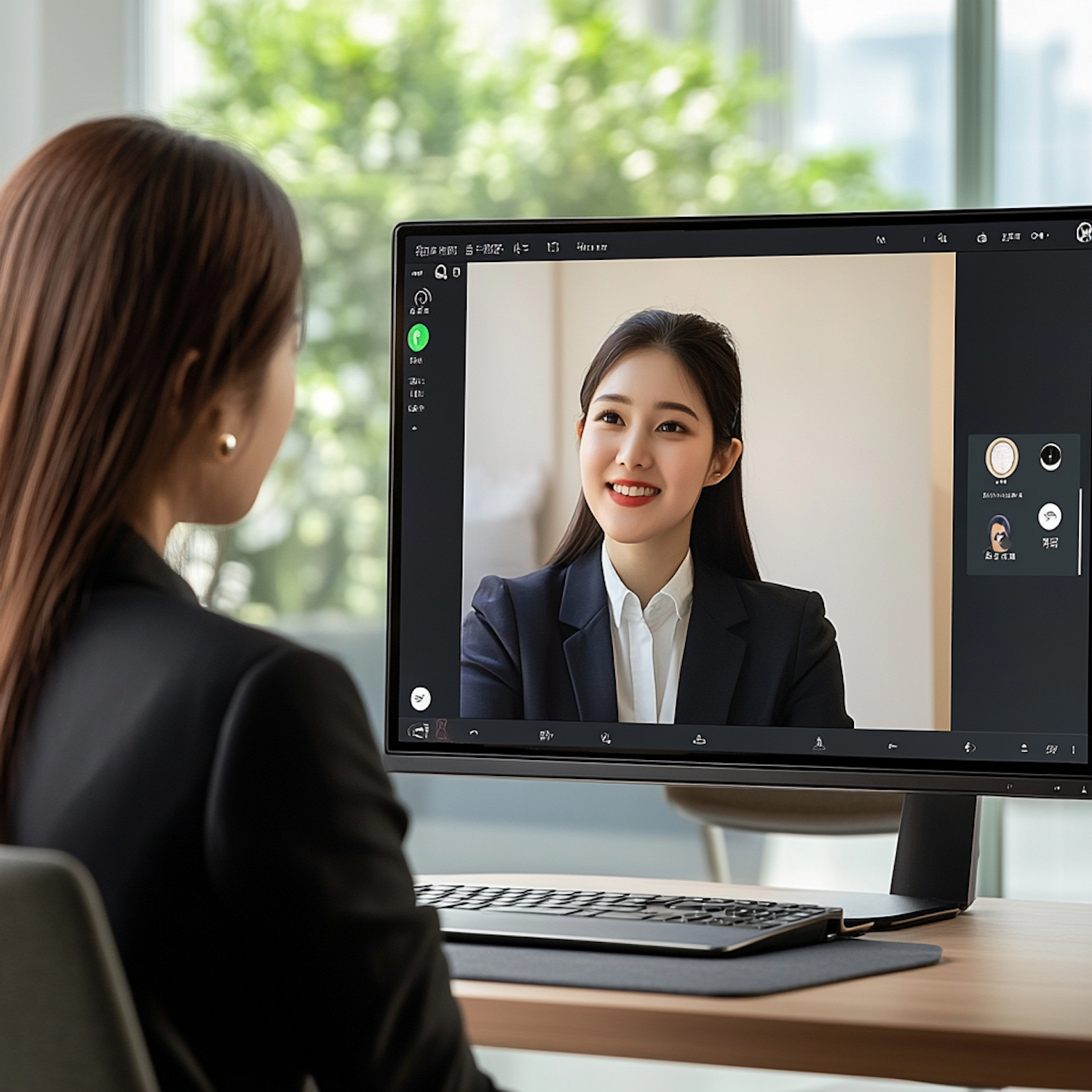 A person actively listening and taking notes during a video conference, demonstrating the crucial soft skills of communication and coachability essential for remote work success.