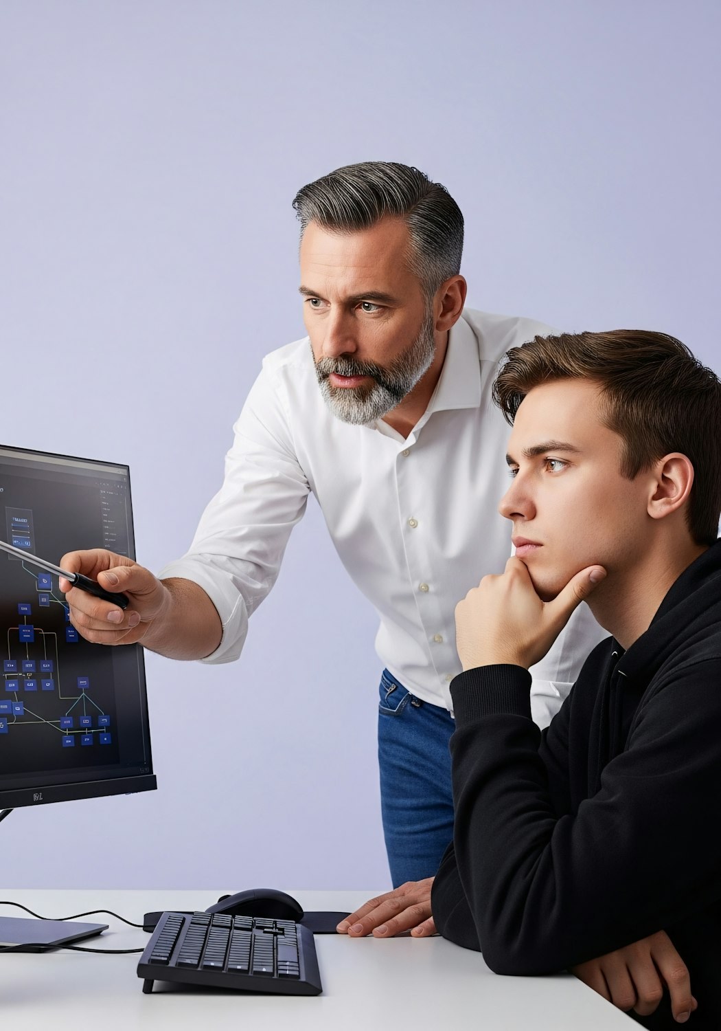 A person engaging in a virtual career coaching session, highlighting the personalized guidance and skill assessments available to remote job seekers.