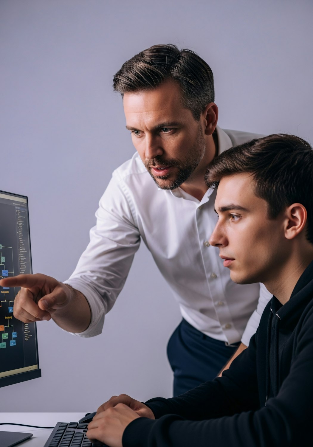 A remote sales professional engages in a virtual coaching session, highlighting the importance of mentorship in skill development.